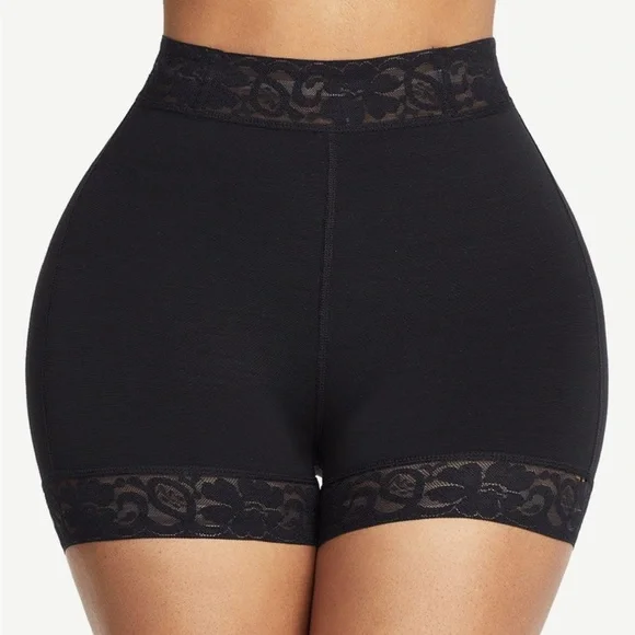 High Waist Lace Silicone Shorts Daily Use Shapewear Underwear Compression - Picture 5 of 11